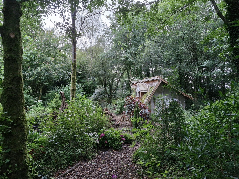 A place to relax and enjoy the serenity with a large stumpery attached