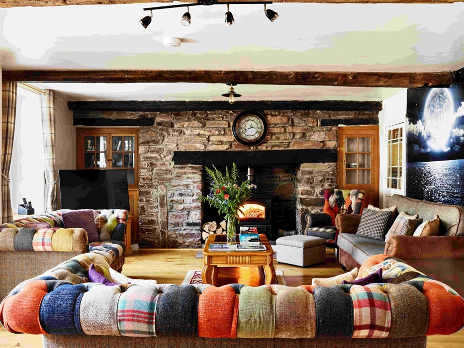 Onnen Fawr Farmhouse Living Room