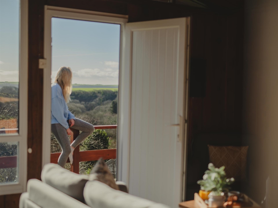 A reflective moment captured, stretching across the tranquil vistas of the Timber Hill valley, embodying a peaceful connection with nature.
