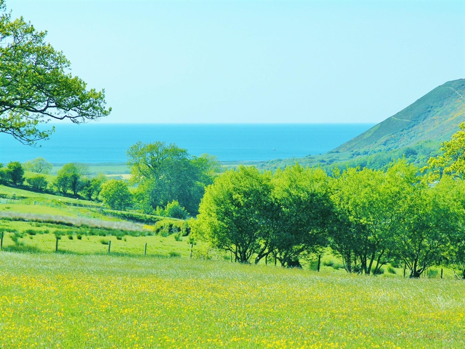Stroll up to the meadow gate to enjoy stunning views of Cardigan Bay and the distant Cambrian Mountains.  Why not take a picnic?