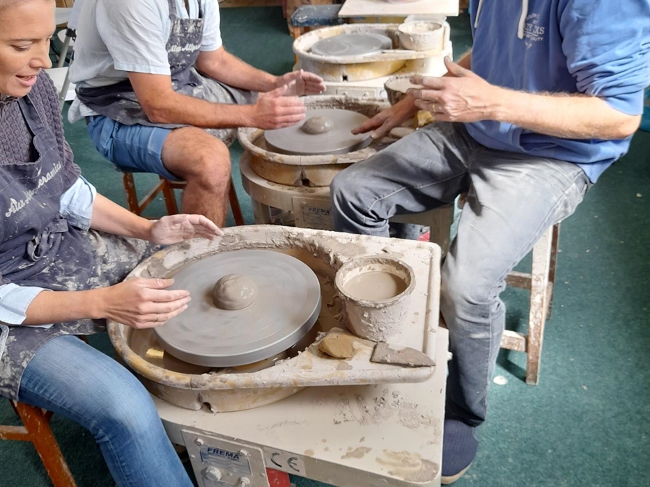Enjoy a wonderful day out at our beautiful pottery school come on your own to enjoy the wellbeing or a family, friends and or inspiring holiday sessio