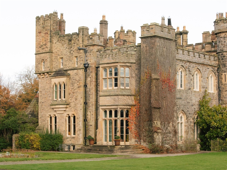 The West End is an apartment within Hawarden Castle. This shot shows the exterior of The West End.