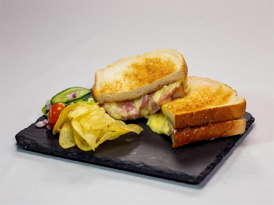 Enjoy a selection of snacks including a toastie!