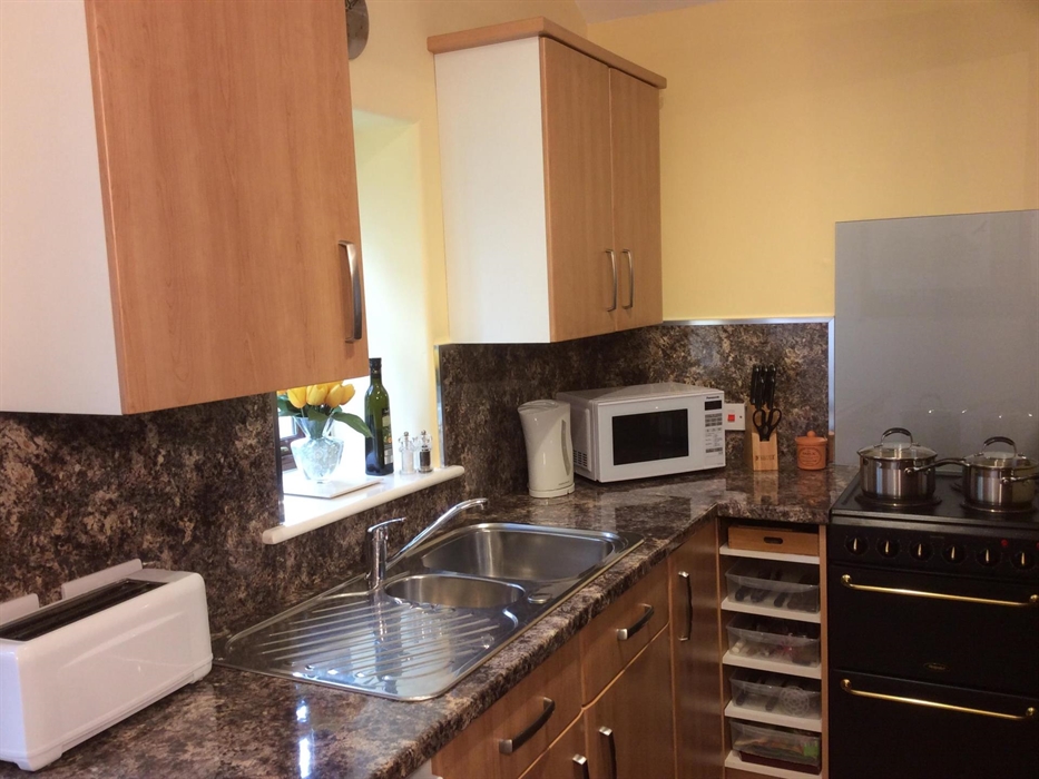 Aberyscir Coach House kitchen might be compact but has all the important equipment