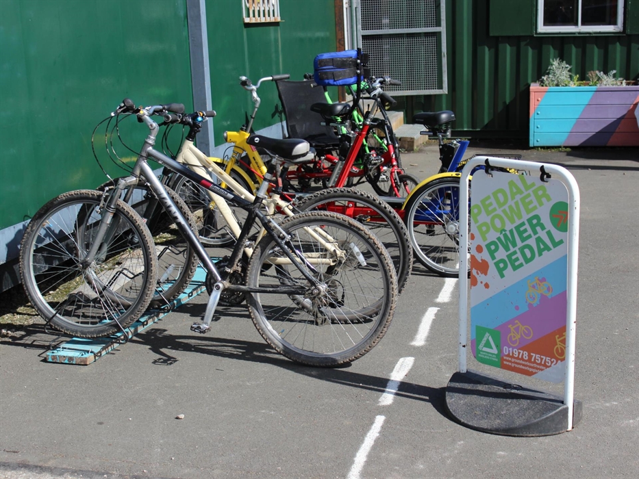 Selection of bikes at Pedal Power