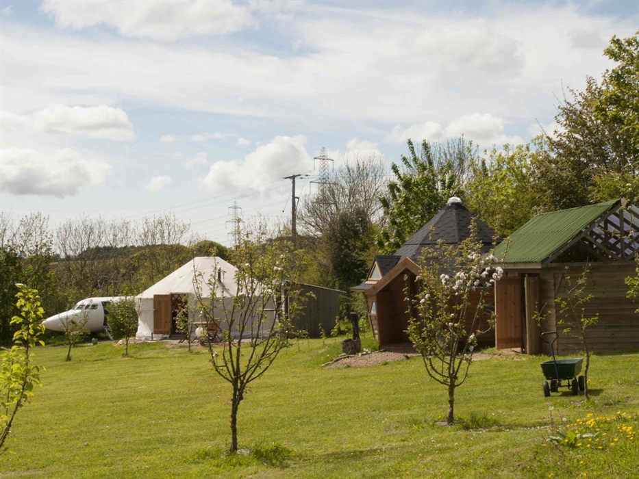 The Jetstar, Orchard Yurt and The Witches Hat