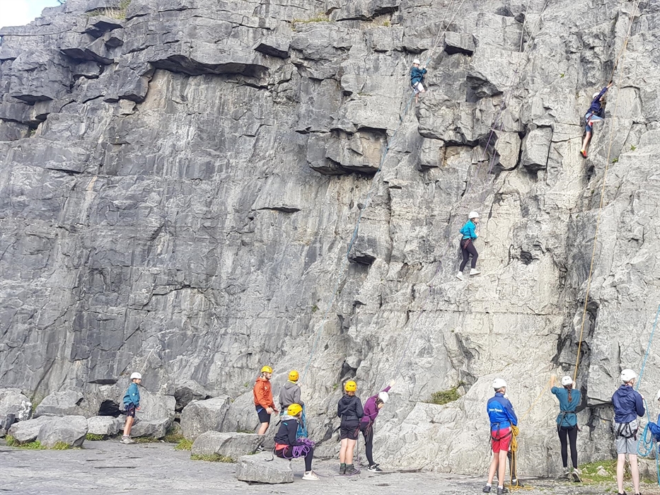 Parkwood Outdoors Dolygaer - Rock climbing group. Just one of the exhilarating adventures available during your stay