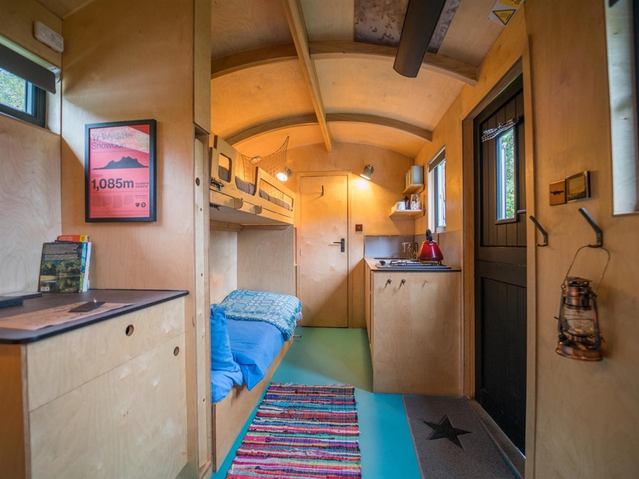 Inside Snowdonia glamping pod
