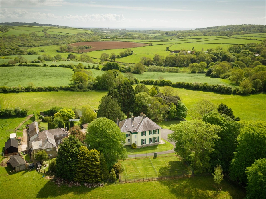 Aerial view of elm grove