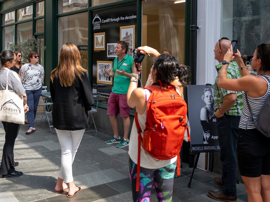 Cardiff tour in Wyndham Arcade