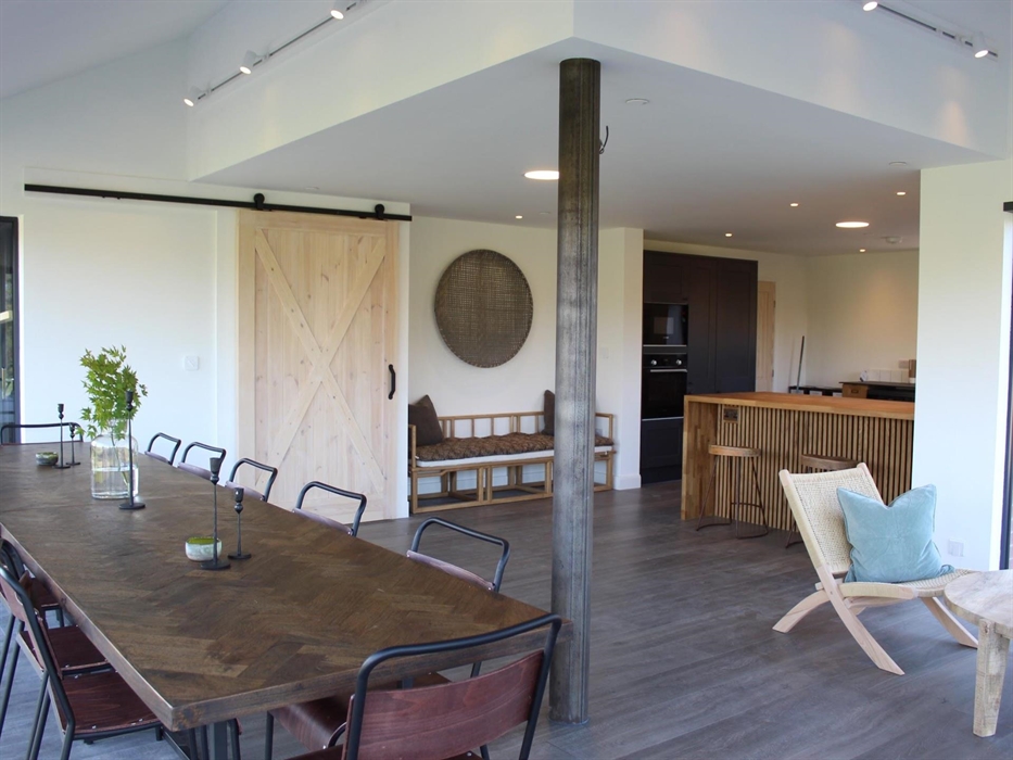 Dining area and kitchen