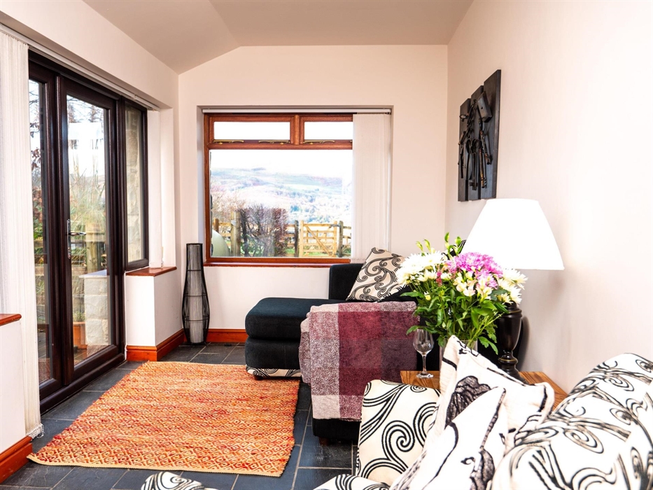 Sun room in Snowdonia holiday cottage