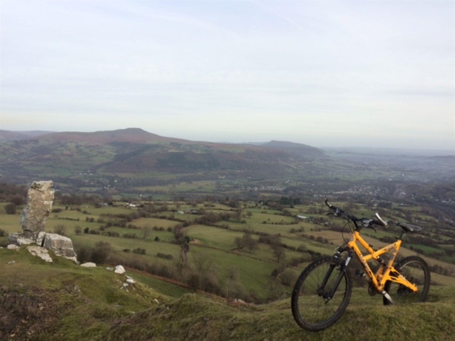 looking down on the Barn from The Lonely Shepherd