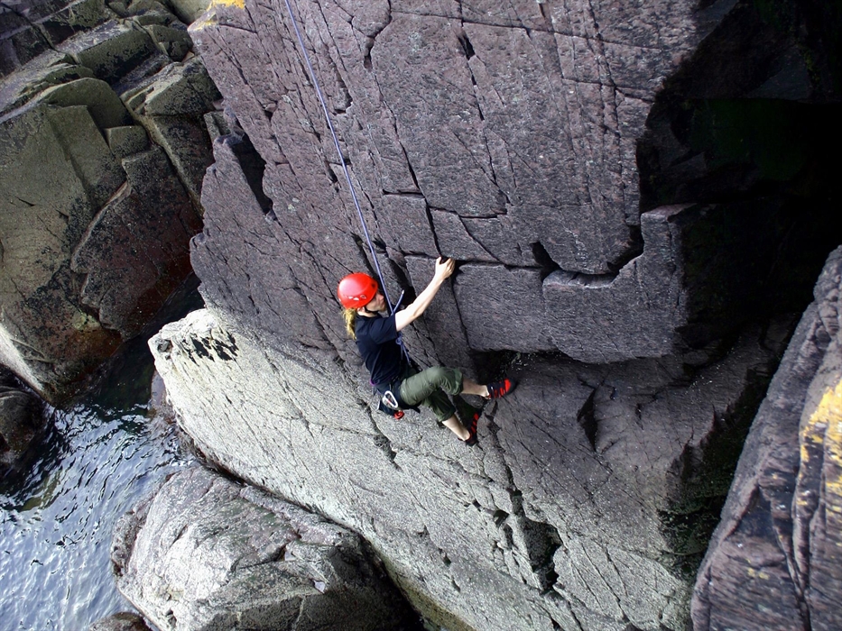 Climbing by the sea