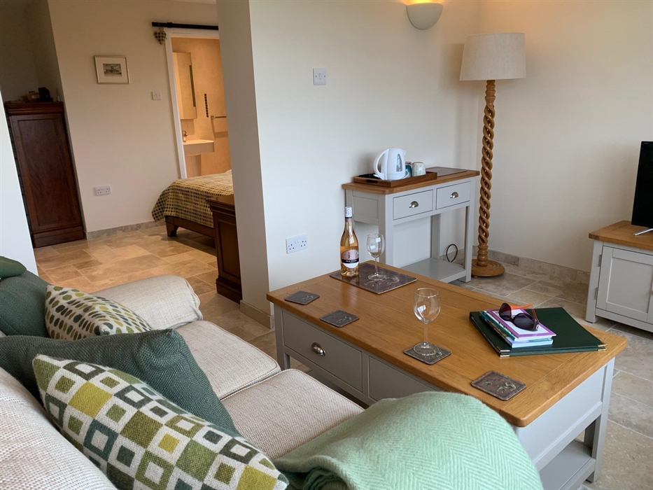 A space to relax and enjoy with a fabulous sea  view.