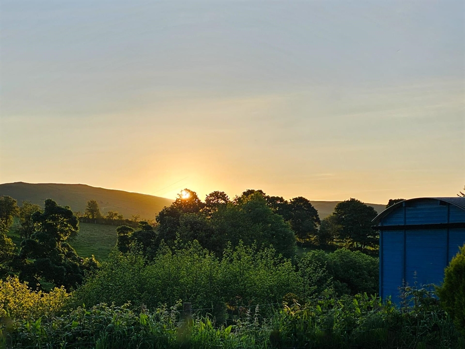 Beautiful Sunrises & Sunsets. Wild Valley Huts is elevated and from the huts there are some beautiful sunrises and sunsets.