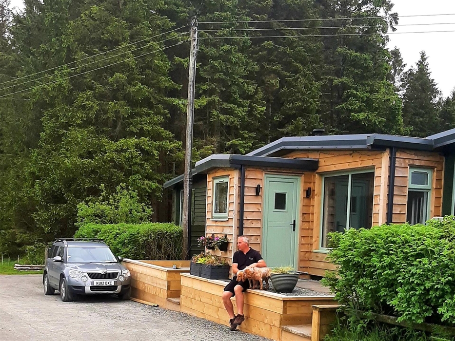 Hafren Forest Hideaway, situated in Staylittle. Accommodation for Groups and Solo travellers.  On the edge of Hafren Forest, 10 Minutes from the Llyn