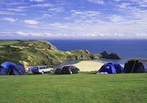 Three Cliffs Bay Caravan Site