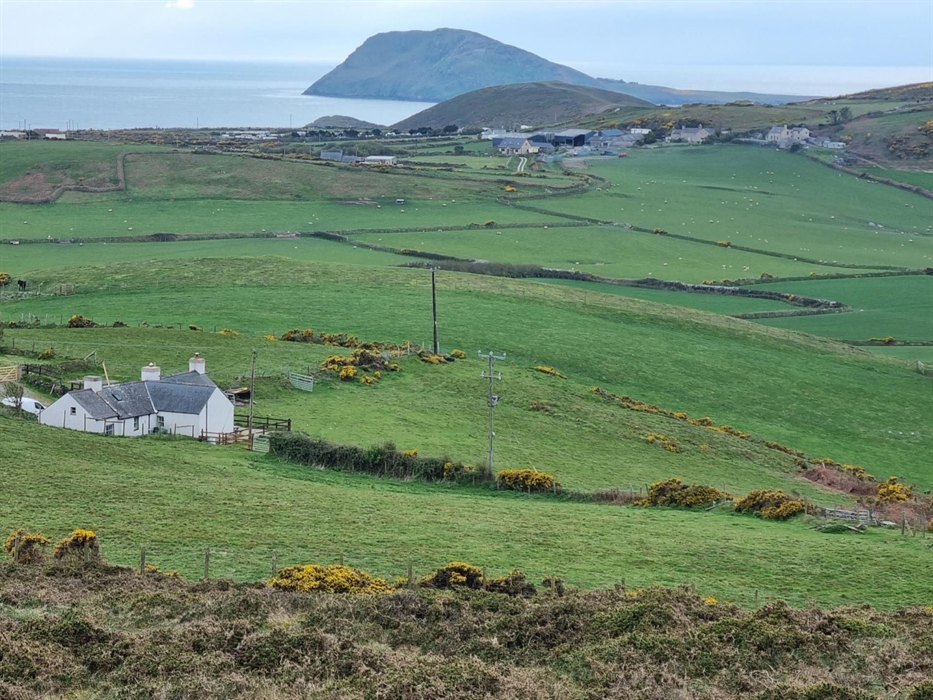 Talcenfoel with ynys Enlli in the background