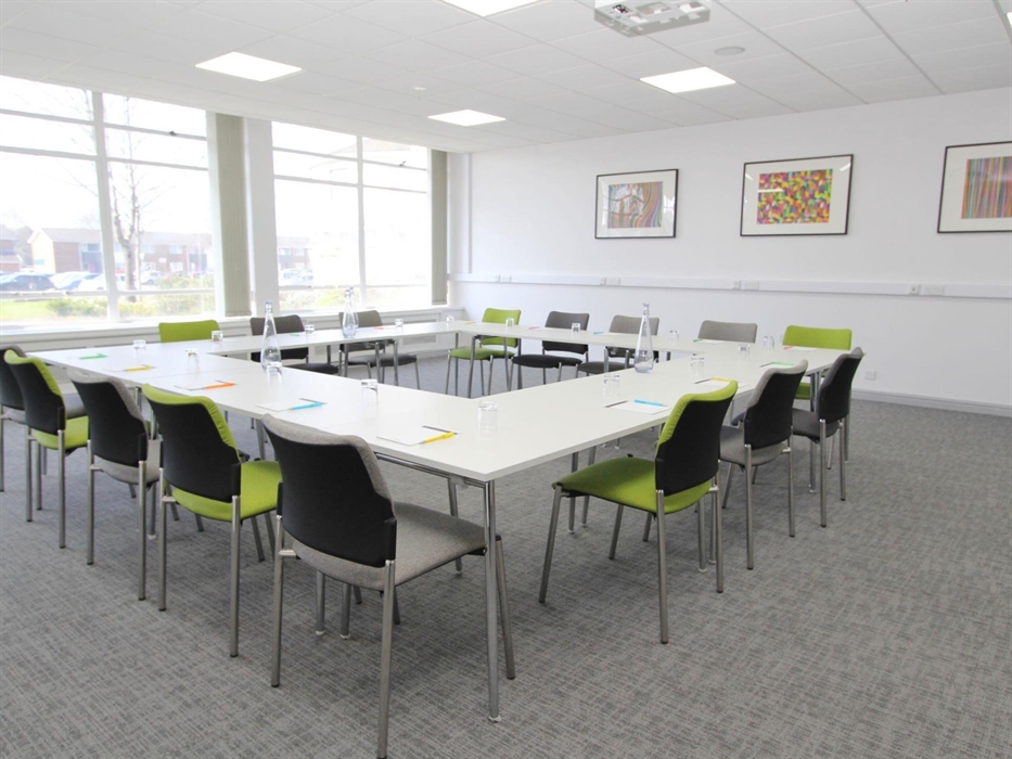 Maximum capacity 66 people. Ground floor meeting room with in-built Clevertouch interactive touch screen. Located at Cyncoed campus.