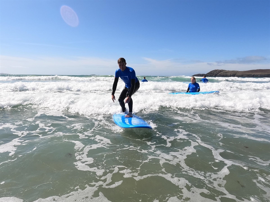 Surfing in St Davids Pembrokeshire