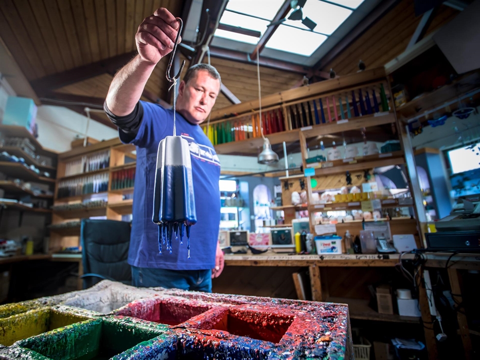 Find a unique range of hand carved and moulded candles at The Candle Studio at Corris Craft Centre.  On most days, see the candles being created and t