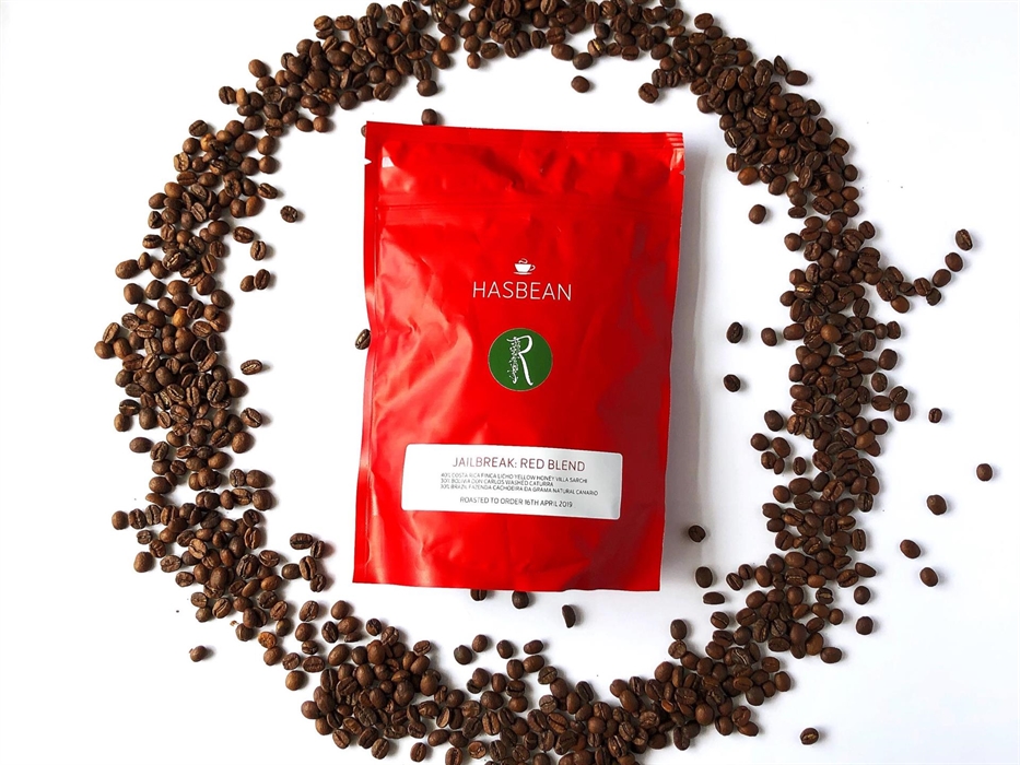 Specially blended coffee from our supplier "Hasbean"