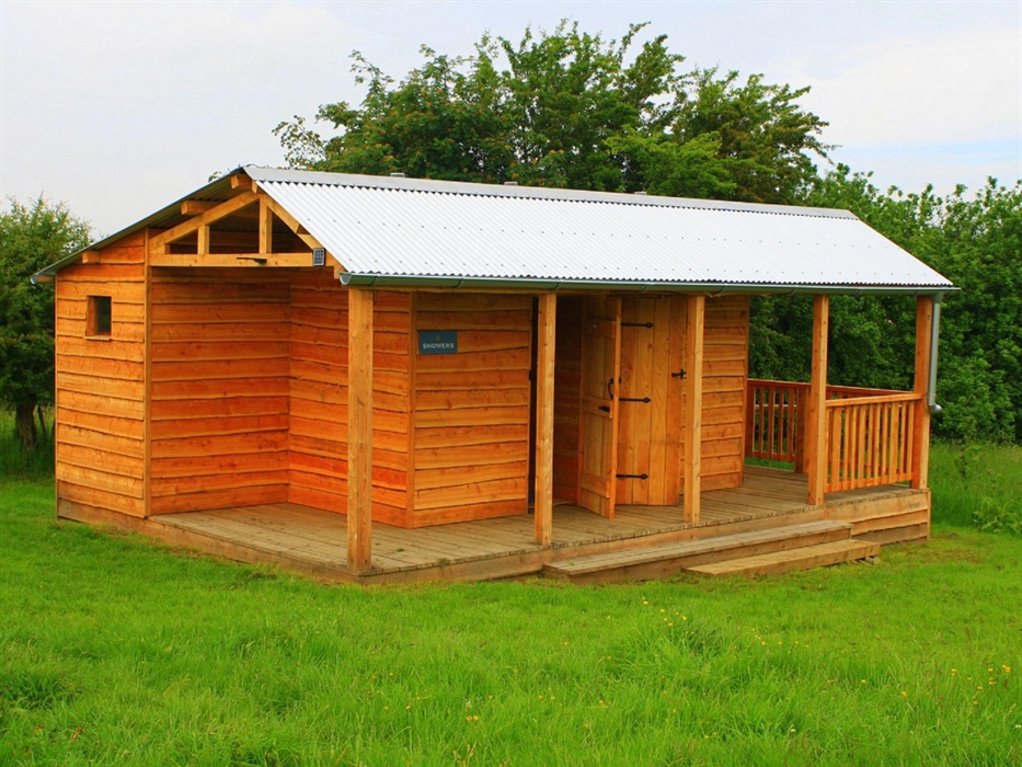 There are hot showers for all guests to use