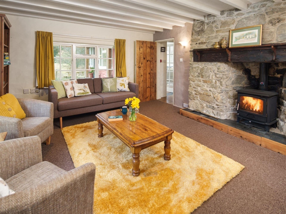 Living Room, Log Fire, Log Burner, Comfortable, Cottage, Wales