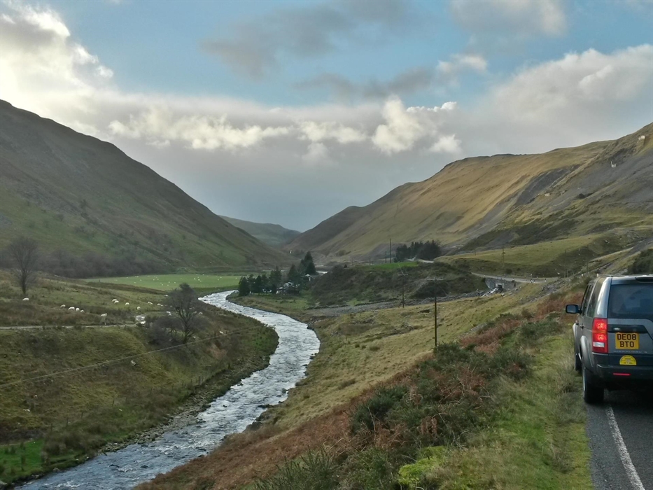 A route through the mountains - past the historic mines of Cwmystwyth.