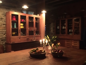 The dining room next to the kitchen