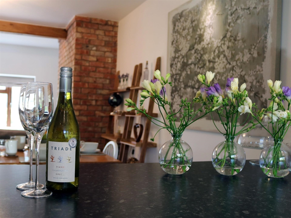 Decorated with fresh flowers