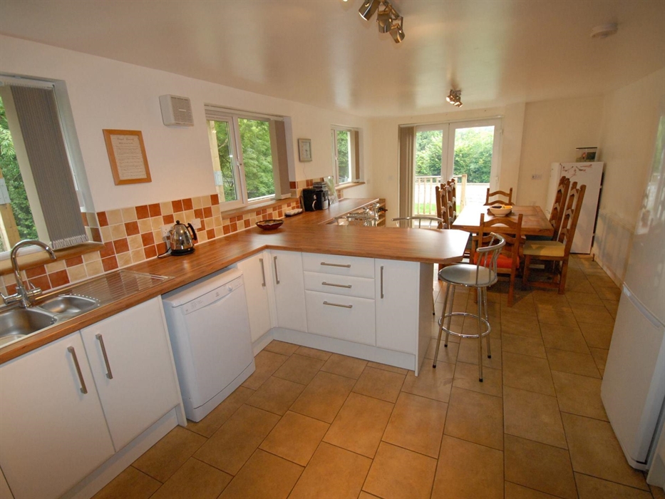 Kitchen and Dining Area - fully equipped and very spacious.  Widen doorways throughout ground floor.  Bespoke ramp available for wheelchair access ont