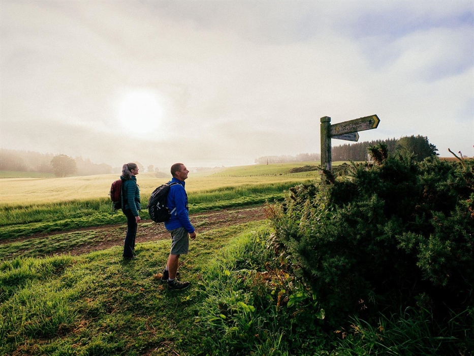 Offa's Dyke Path, Rhos y Meirch, Powys