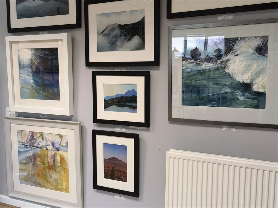 A view of the Gallery at Oriel Llanteglos Gallery, Llanteglos Estate, Llanteg, Pembrokeshire