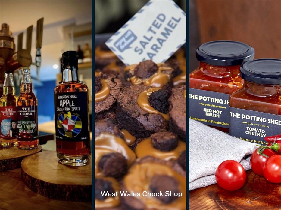 Llys-y-fran Autumn Food & Drink Fair produce - The Potting Shed, Pembrokeshire Cider and Chock Shop