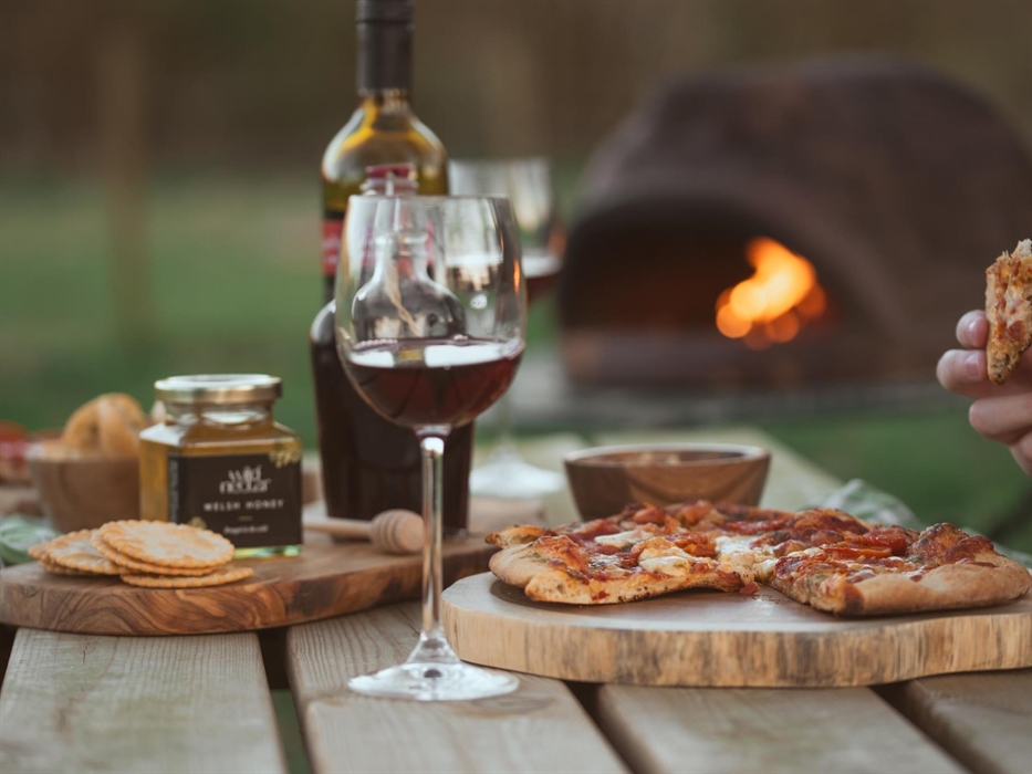 Make use of the pizza oven