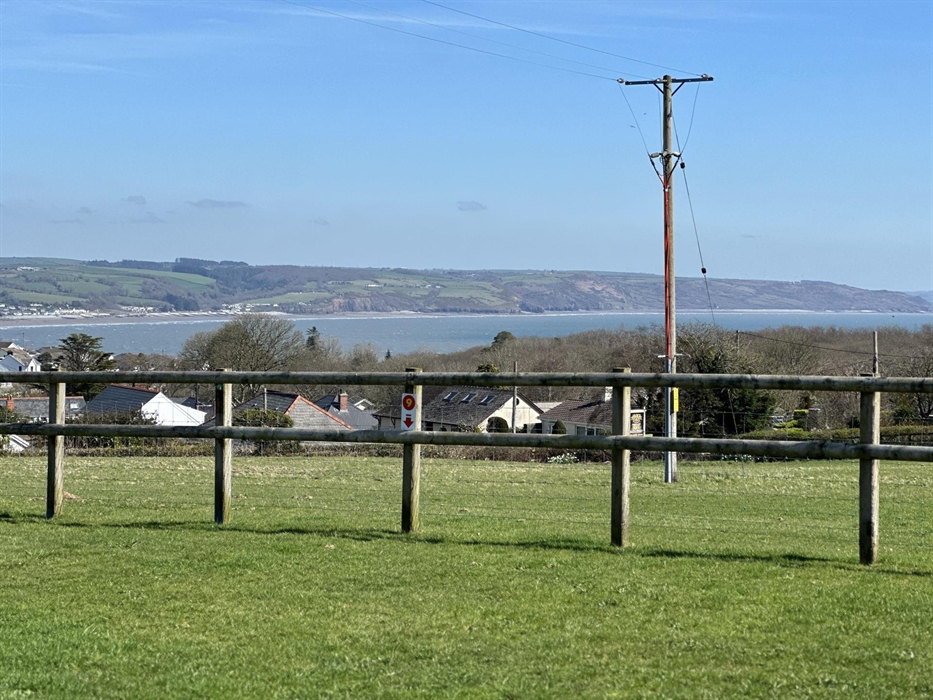 The view from our camping field.