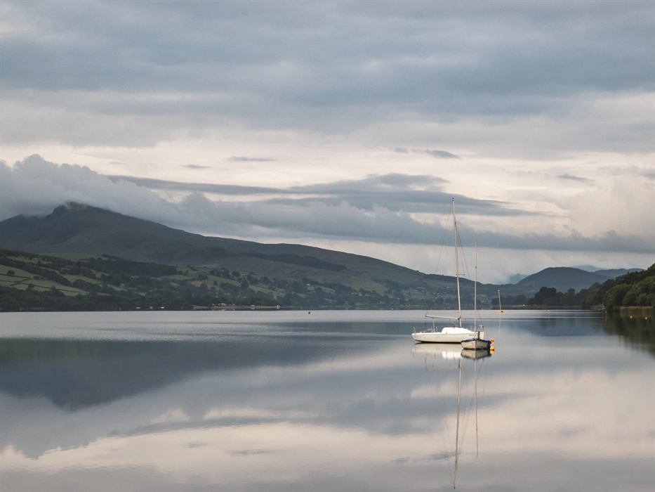Wild swimming in the clear waters of Llyn Tegid