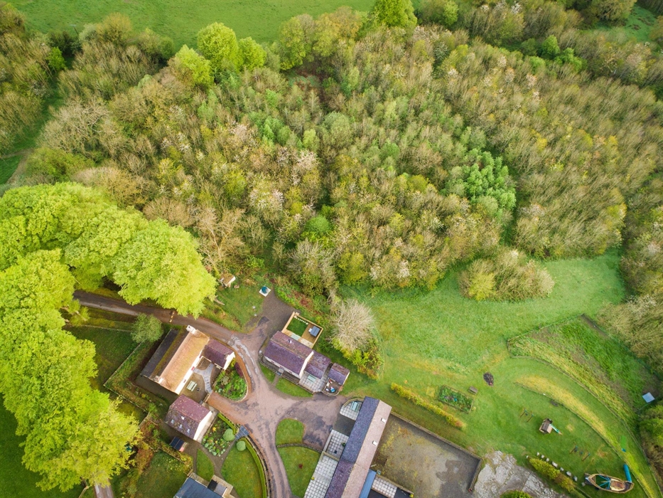 Treberfedd Farm stretches over 80 lush organic acres in west Wales, with meadows, woodland trails, friendly farm animals, and wide valley views. A pea