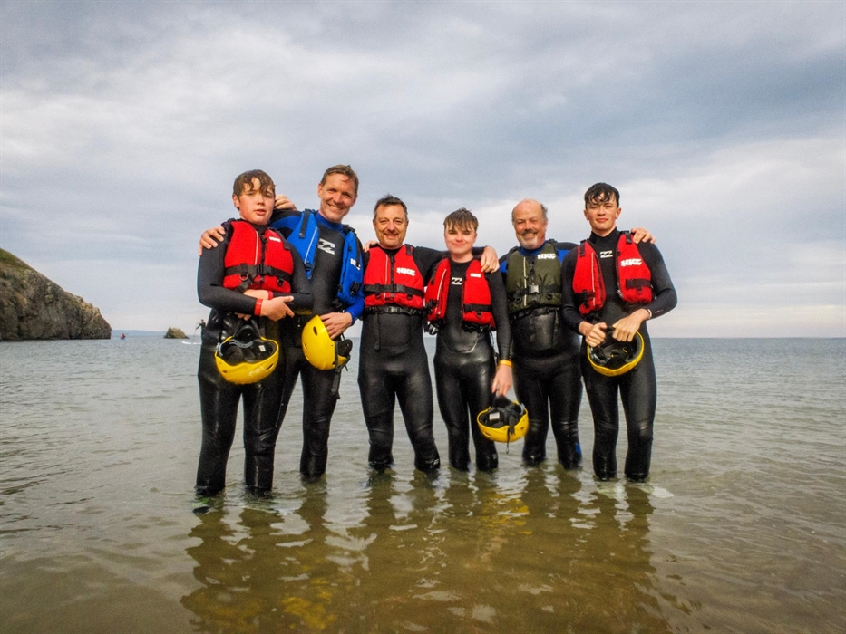 Family adventure coasteering sessions with Outer Reef in Pembrokeshire
