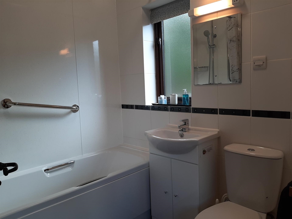 Ash Lodge and Sycamore Lodge bathroom with overhead shower rose.