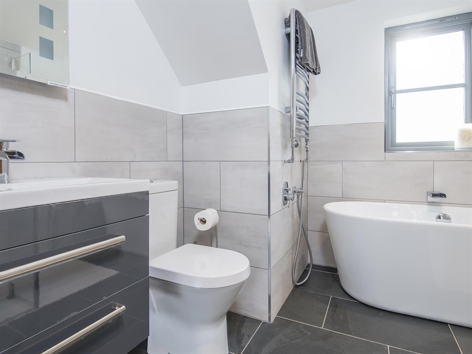 Bathroom Upstairs:  With Bath & Walk In Shower