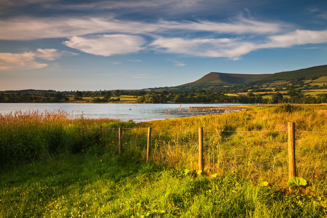 Llangorse Lake and Mynydd Troed