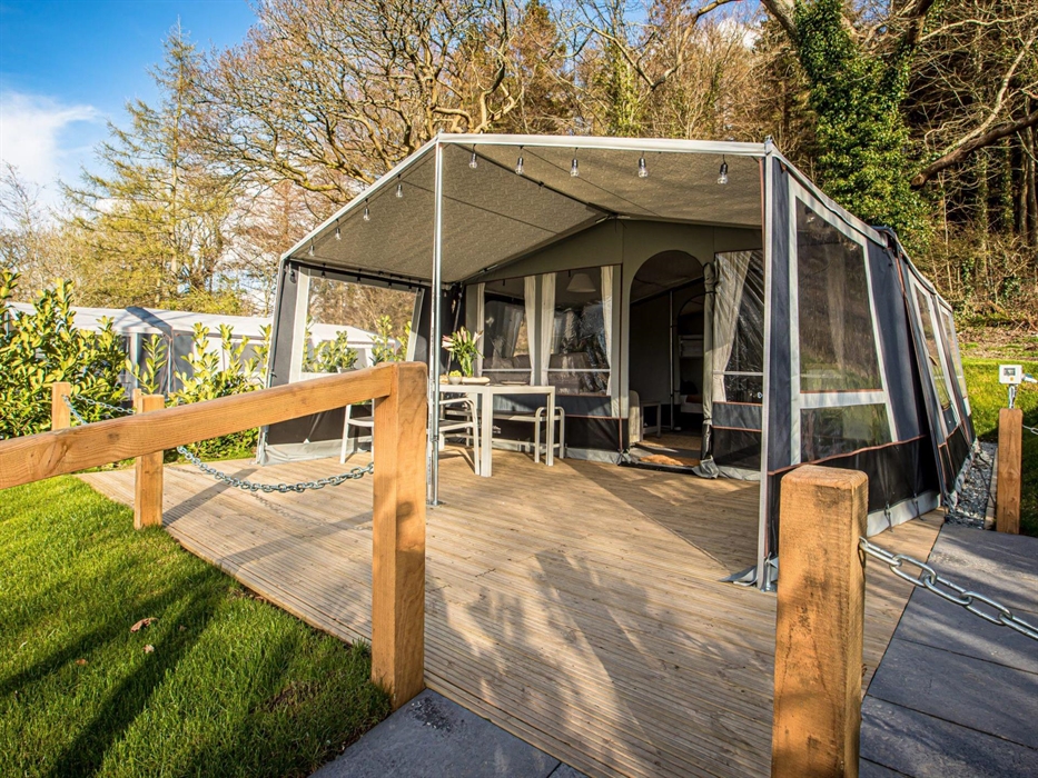 Our gorgeous Isabella Glamping tents can accommodate up to 5 guests (2 are also pet-friendly) and come complete with their own outside seating area an