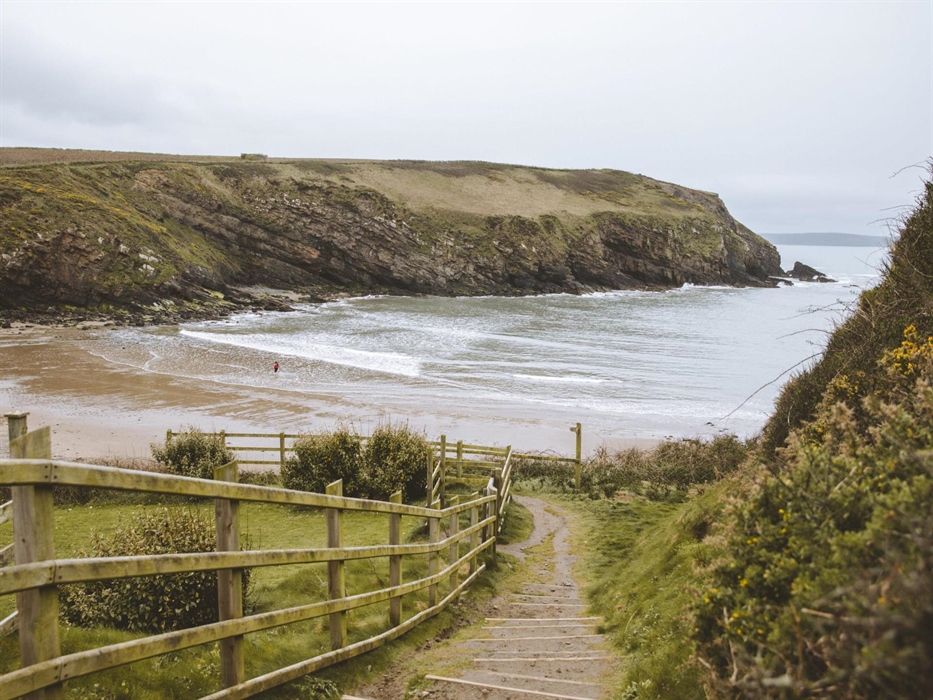 Nolton Haven beach from the coast path