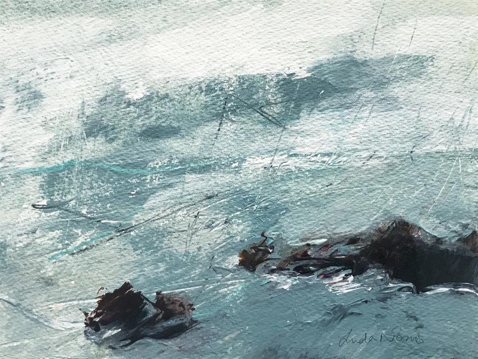 Red Bay - Mixed media on paper