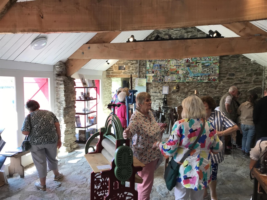 Visitors exploring the exhibition