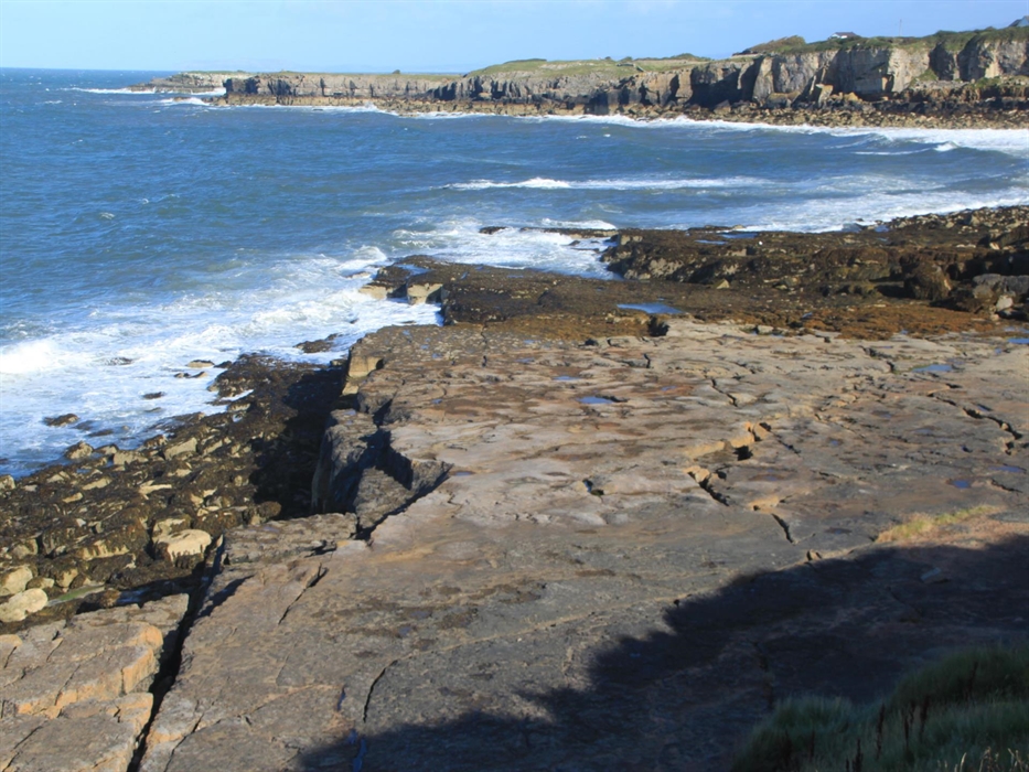 This Limestone coast between Moelfre and Lligwy is spectacular with cliffs, quarries, fossils and in places with spectacular evidence of changing sea