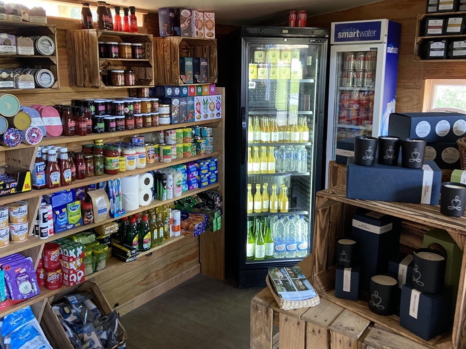 local products and produce in our campsite shop, Brecon Beacons, Crickhowell, Cwmdu